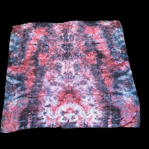 Vintage Style  Silky Tie dye Pastel Scarf - Picture 9 of 10